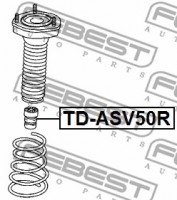 Febest Отбойник амортизатора FEBEST TD-ASV50R - Заображення 2