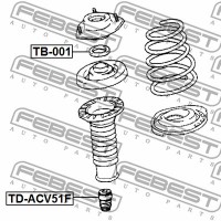 Febest Отбойник амортизатора FEBEST TD-ACV51F - Заображення 2