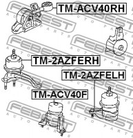 Febest Подушка двигателя FEBEST TM-2AZFELH - Заображення 2