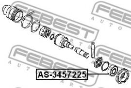 Febest Подшипник приводного вала 34.5X72X25 FEBEST AS-3457225 - Заображення 2