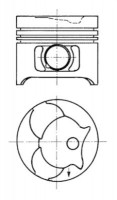 Kolbenschmidt Поршень KOLBENSCHMIDT KS 91372600 - Заображення 1