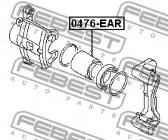 Febest Поршень суппорта тормозного FEBEST 0476-EAR - Заображення 2