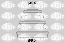 Sasic Пыльник рулевой рейки SASIC SAS2933953 - Заображення 1