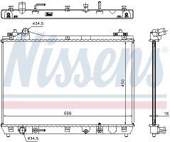 Nissens Радиатор NISSENS NIS 64199 - Заображення 1