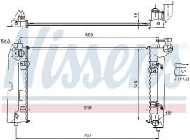 Nissens Радиатор NISSENS NIS 646321 - Заображення 2