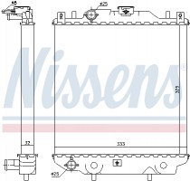 Nissens Радиатор NISSENS NIS 64174A - Заображення 2