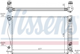 Nissens Радиатор First Fit NISSENS NIS 60236A - Заображення 2