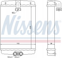 Nissens Радиатор First Fit NISSENS NIS 72013 - Заображення 2