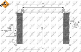 Nrf Радиатор кондиционера NRF NRF 35425 - Заображення 3