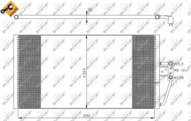 Nrf Радиатор кондиционера EASY FIT NRF NRF 35295 - Заображення 3