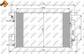 Nrf Радиатор кондиционера EASY FIT NRF NRF 35872 - Заображення 1