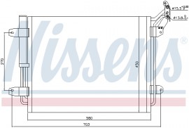 Nissens Радиатор кондиционера First Fit NISSENS NIS 940138 - Заображення 2