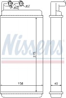 Радиатор отопителя NISSENS NIS 70220