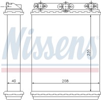 Радиатор отопителя NISSENS NIS 72016