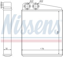 Nissens Радиатор отопителя NISSENS NIS 70228 - Заображення 5