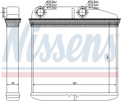 Nissens Радиатор отопителя NISSENS NIS 71456 - Заображення 2