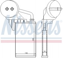 Nissens Радиатор отопителя NISSENS NIS 72207 - Заображення 2