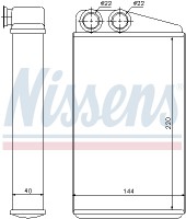 Радиатор отопителя NISSENS NIS 73249