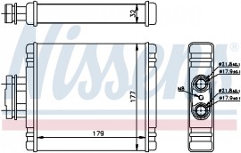 Nissens Радиатор отопителя NISSENS NIS 73981 - Заображення 1