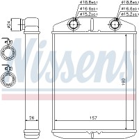 Nissens Радиатор отопителя NISSENS NIS 76514 - Заображення 2