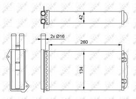 Nrf Радиатор отопителя NRF NRF 52220 - Заображення 3