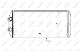 Nrf Радиатор отопителя NRF NRF 54210 - Заображення 5