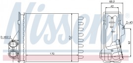 Nissens Радиатор отопителя First Fit NISSENS NIS 76512 - Заображення 1
