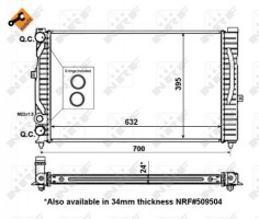 Nrf Радиатор охлаждения NRF NRF 56127 - Заображення 1