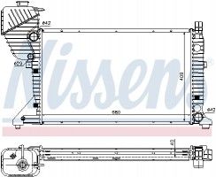 Nissens Радиатор охлаждения двигателя NISSENS NIS 62519A - Заображення 1