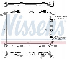 Nissens Радиатор охлаждения двигателя NISSENS NIS 62691A - Заображення 5