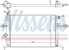 Nissens Радиатор охлаждения двигателя NISSENS NIS 63005A - Заображення 2