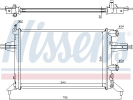 Nissens Радиатор охлаждения двигателя NISSENS NIS 63016 - Заображення 1