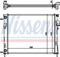 Nissens Радиатор охлаждения двигателя NISSENS NIS 63025A - Заображення 2