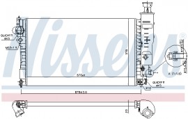 Радиатор охлаждения двигателя NISSENS NIS 63528