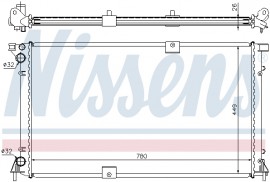 Nissens Радиатор охлаждения двигателя NISSENS NIS 63818A - Заображення 2