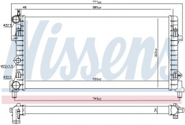 Nissens Радиатор охлаждения двигателя NISSENS NIS 640012 - Заображення 2