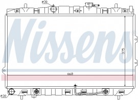 Nissens Радиатор охлаждения двигателя NISSENS NIS 66649 - Заображення 1