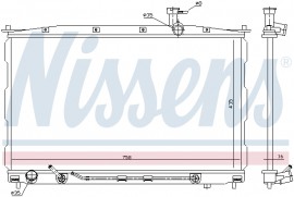 Nissens Радиатор охлаждения двигателя NISSENS NIS 67505 - Заображення 2