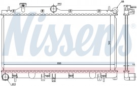 Nissens Радиатор охлаждения двигателя NISSENS NIS 67723 - Заображення 2