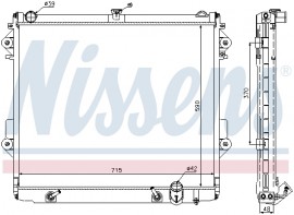 Nissens Радиатор охлаждения двигателя NISSENS NIS 646827 - Заображення 1