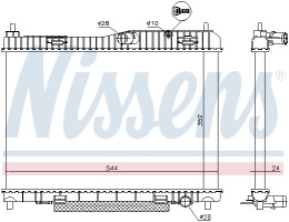 Nissens Радиатор охлаждения двигателя NISSENS NIS 66859 - Заображення 2