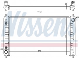 Nissens Радиатор охлаждения двигателя NISSENS NIS 68762 - Заображення 1