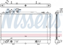 Радиатор охлаждения двигателя NISSENS NIS 68550