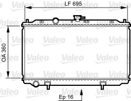 Valeo Радиатор охлаждения двигателя VALEO VL734736 - Заображення 1