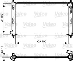 Valeo Радиатор охлаждения двигателя VALEO VL735575 - Заображення 1