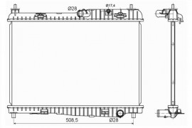 Nrf Радиатор охлаждения двигателя NRF NRF 53152 - Заображення 2