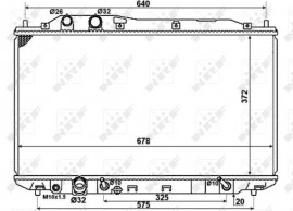 Nrf Радиатор охлаждения двигателя NRF NRF 58379 - Заображення 2
