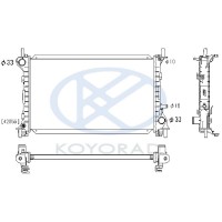 Koyorad Радиатор охлаждения двигателя KOYORAD KO PL321236 - Заображення 1
