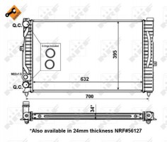 Nrf Радиатор охлаждения двигателя EASY FIT NRF NRF 509504 - Заображення 5