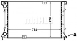 Mahle Original Радиатор охлаждения двигателя Mahle MAHLE ORIGINAL CR 1505 000S - Заображення 1